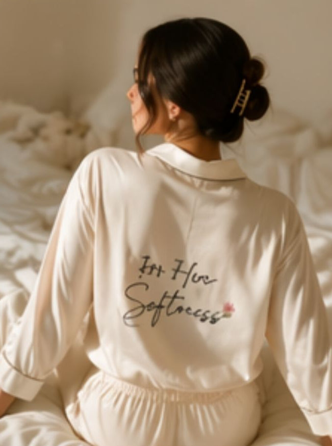 Soft stripe lenin pyjama set