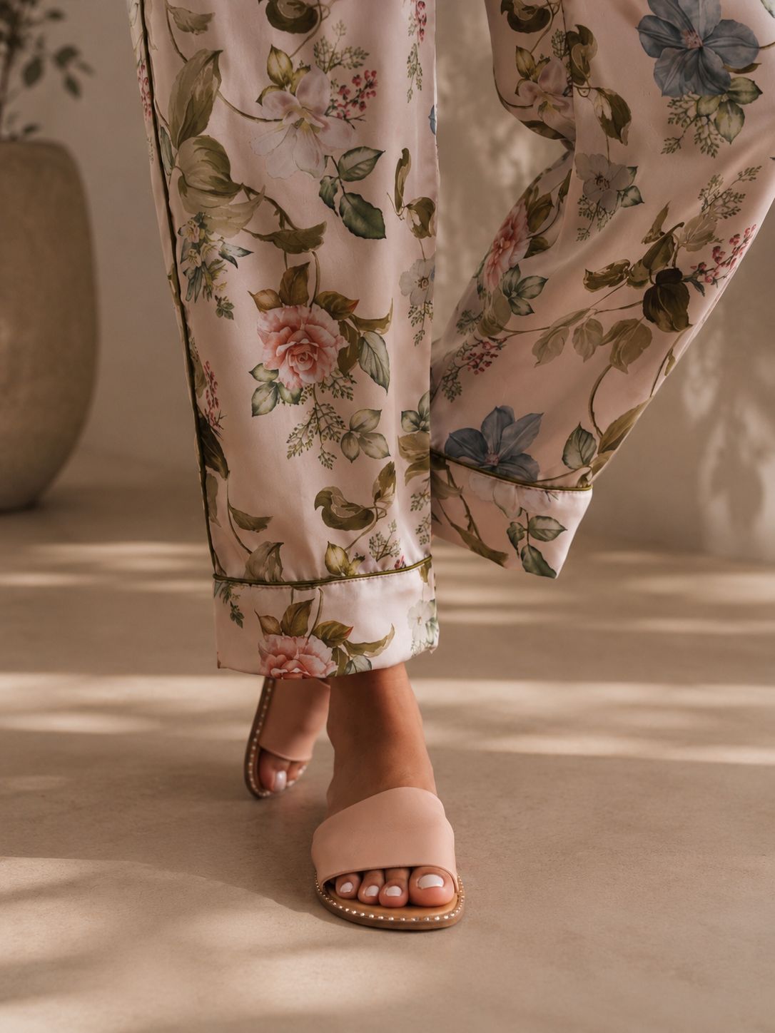 Floral Silk Pyjama Set