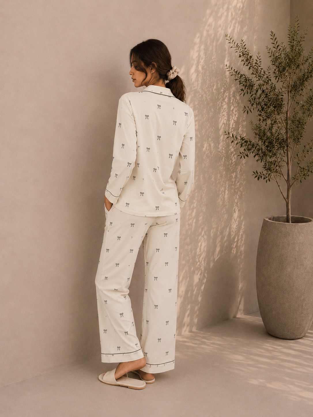 Soft Jersey Bows Pyjama Set