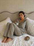 Forest Green Linen Pyjama Set